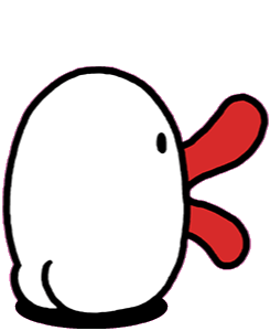 gif of hachiemon showing off his cute buttocks